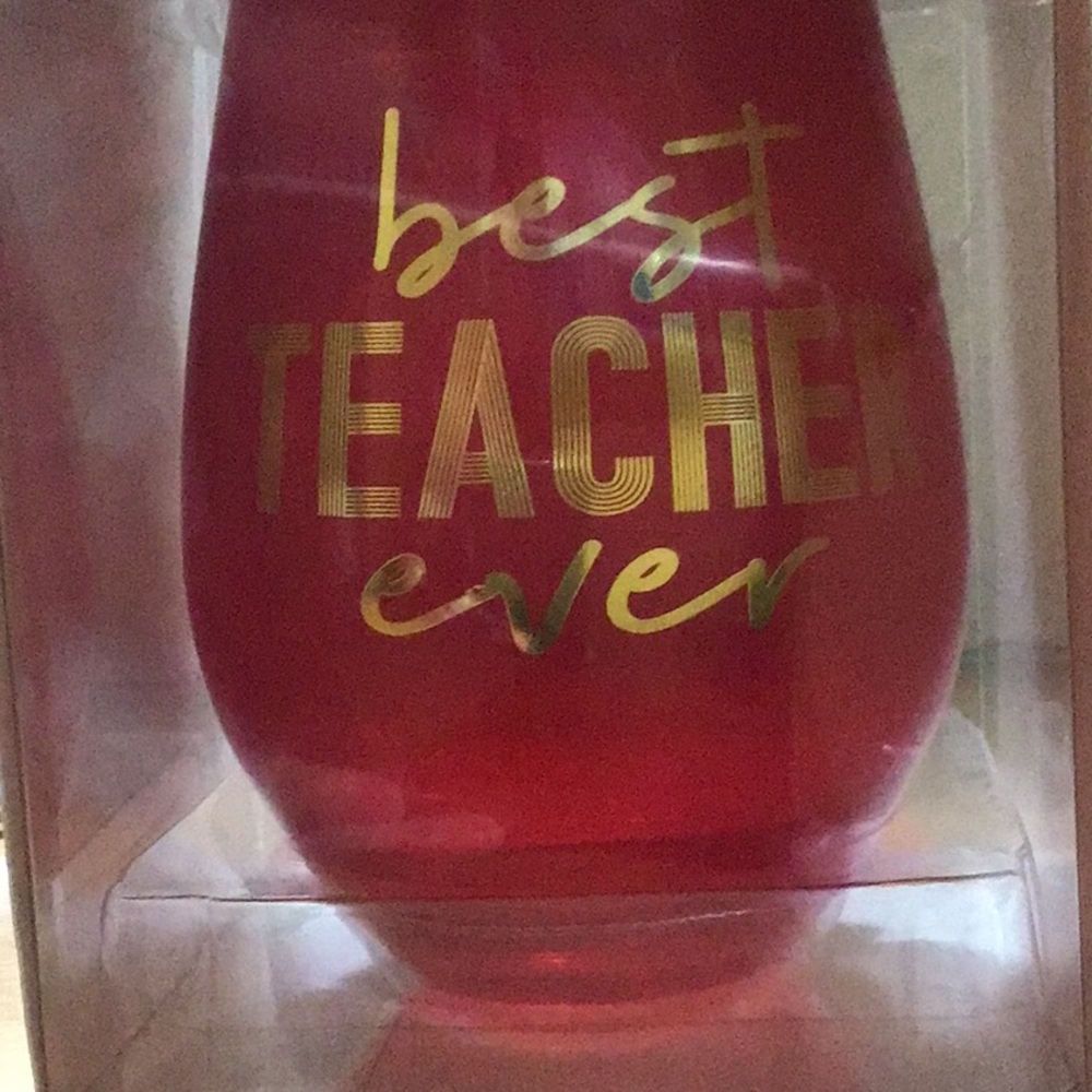Teacher Wine Glass, Slant Collections Jumbo Stemless